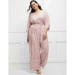 New!  Eloquii Elements womens‎ Tie Front KIMONO JUMPSUIT PLUS size 16